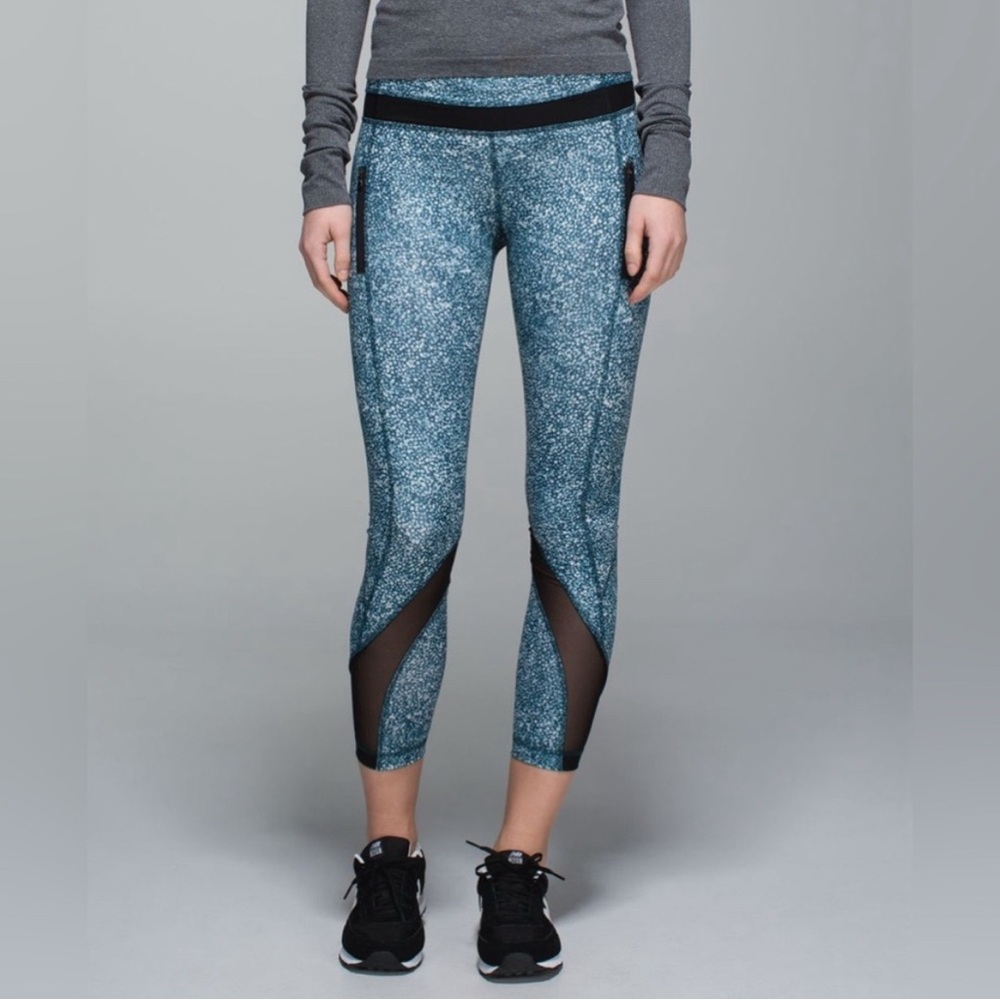 Lululemon Inspire Tight II *Full-On Luxtreme Size 12, pebble print/black